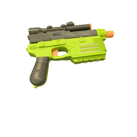 Nerf Star Wars Glowstrike Tobias Beckett Han Solo Blaster Green Lights Up - Picture 1 of 11